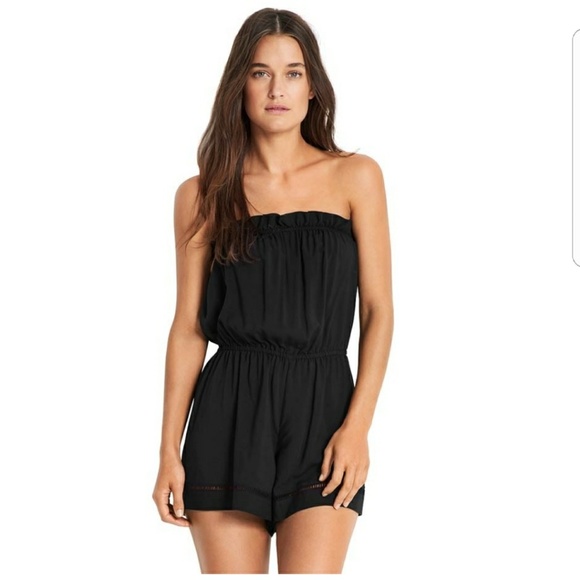 black strapless jumpsuit australia